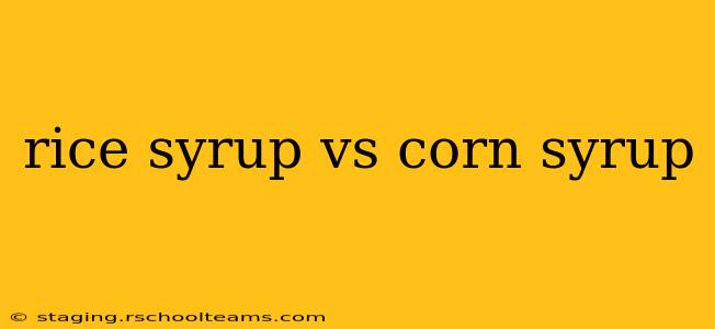 rice syrup vs corn syrup
