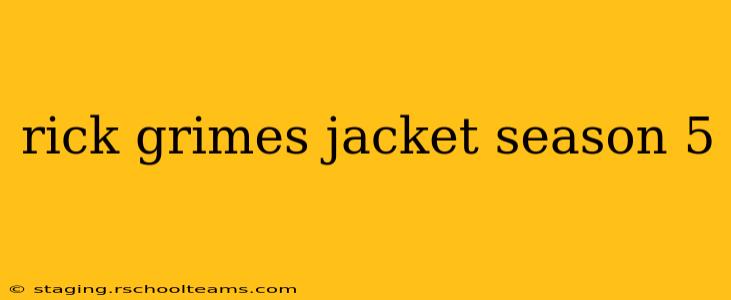 rick grimes jacket season 5