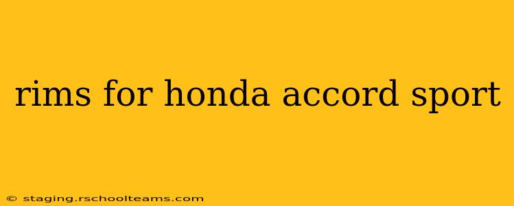rims for honda accord sport