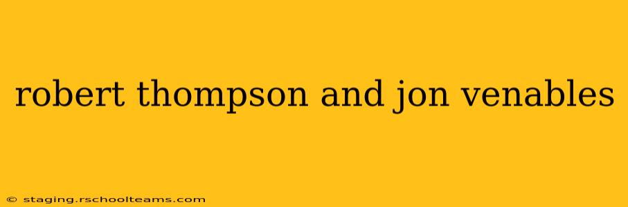 robert thompson and jon venables