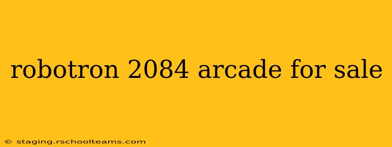 robotron 2084 arcade for sale