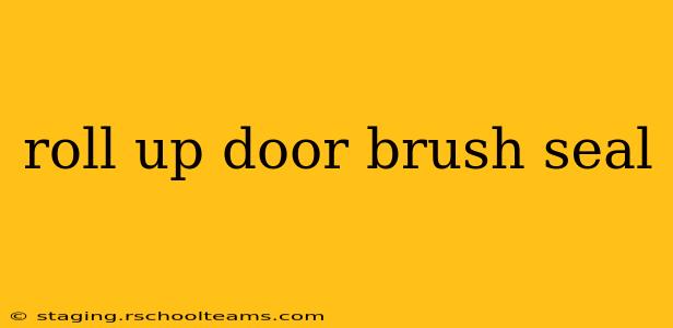roll up door brush seal