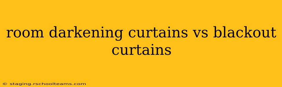 room darkening curtains vs blackout curtains