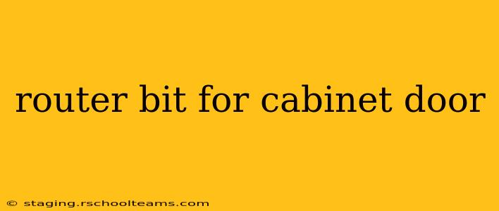 router bit for cabinet door
