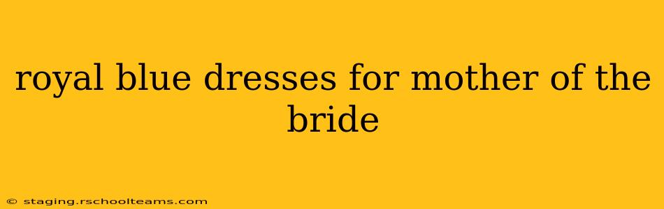 royal blue dresses for mother of the bride