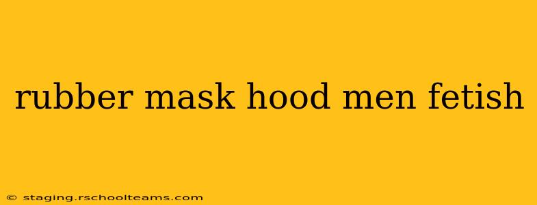 rubber mask hood men fetish rubber mask hood men fetish