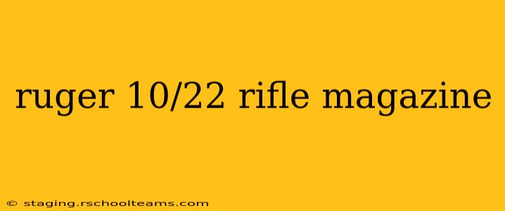 ruger 10/22 rifle magazine