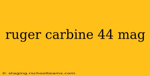 ruger carbine 44 mag