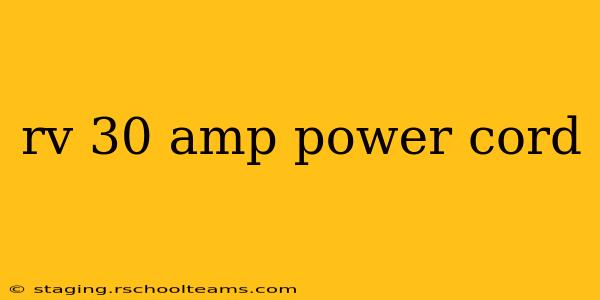 rv 30 amp power cord