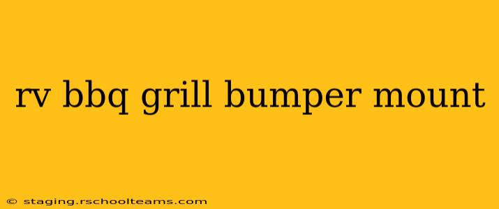 rv bbq grill bumper mount