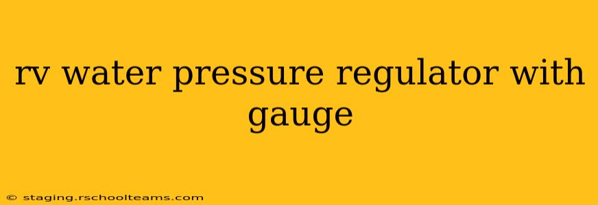 rv water pressure regulator with gauge