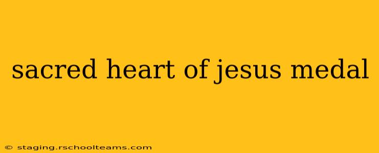 sacred heart of jesus medal
