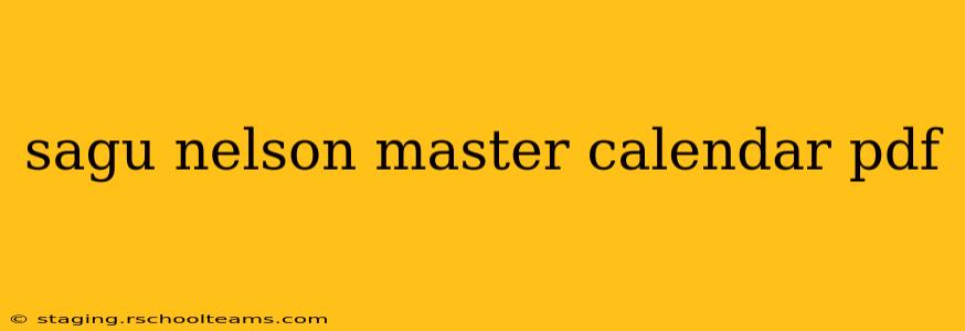 sagu nelson master calendar pdf