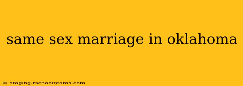 same sex marriage in oklahoma
