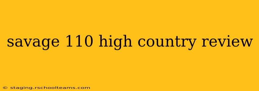 savage 110 high country review