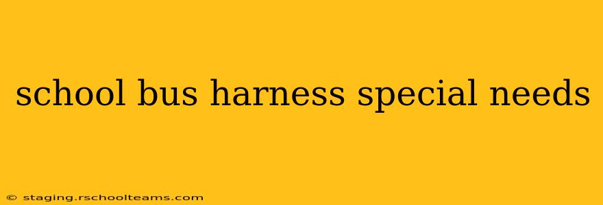 school bus harness special needs