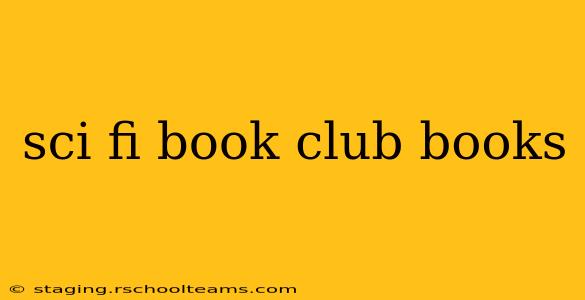 sci fi book club books