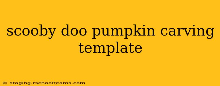 scooby doo pumpkin carving template
