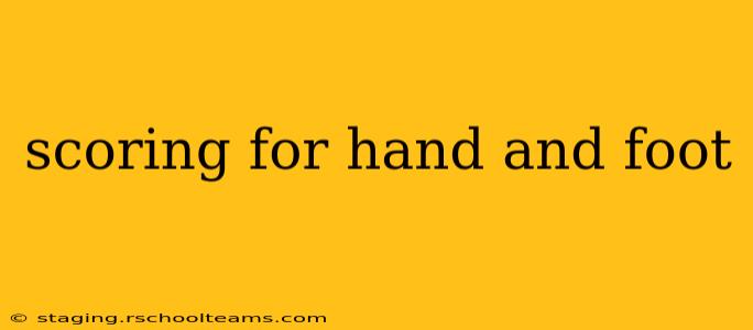 scoring for hand and foot