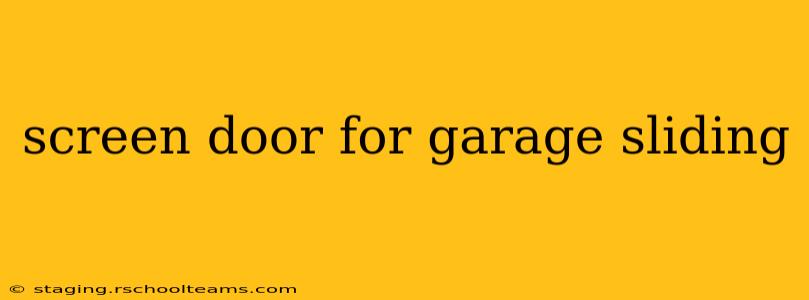 screen door for garage sliding