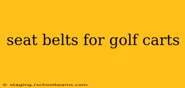 seat belts for golf carts