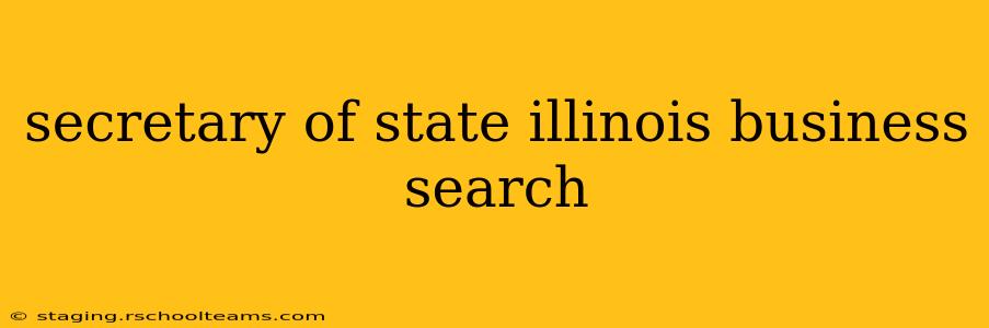 secretary of state illinois business search
