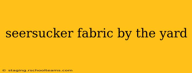 seersucker fabric by the yard