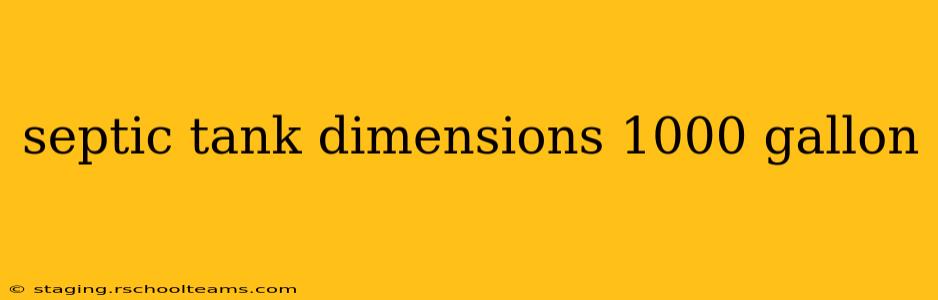 septic tank dimensions 1000 gallon