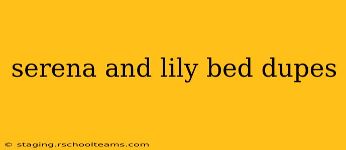 serena and lily bed dupes