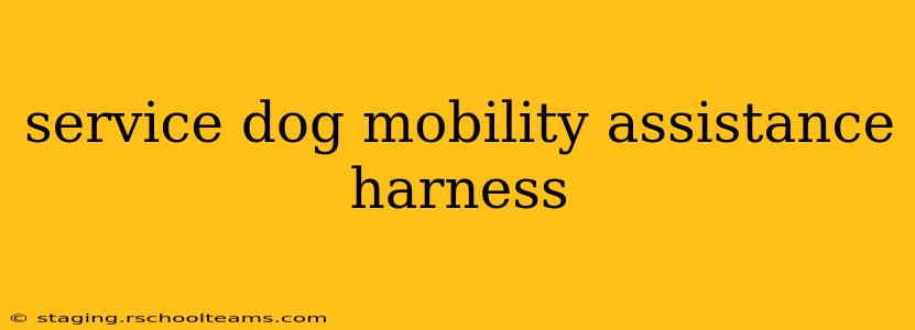 service dog mobility assistance harness