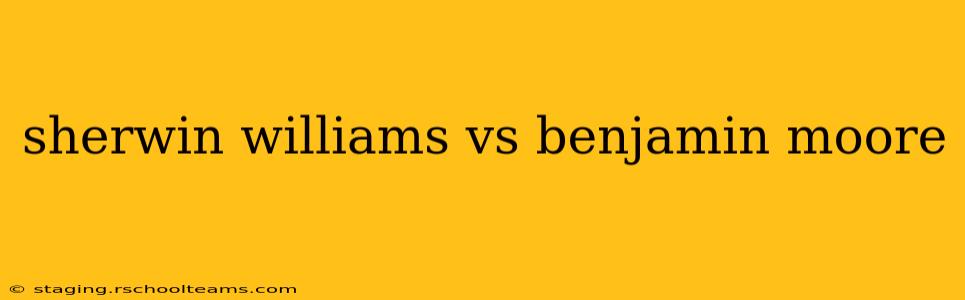 sherwin williams vs benjamin moore