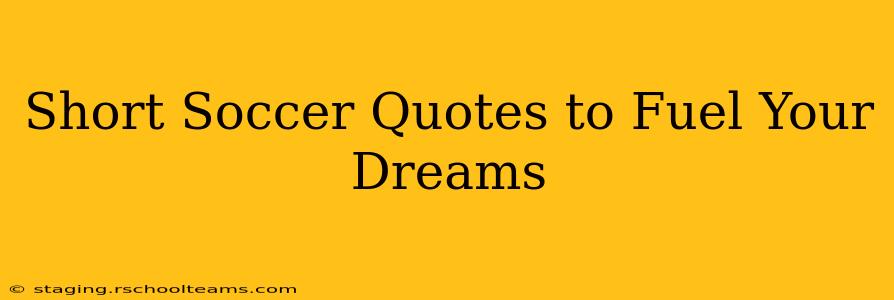 Short Soccer Quotes to Fuel Your Dreams