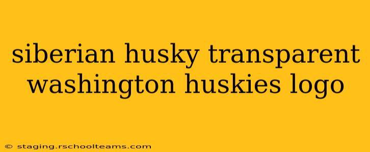 siberian husky transparent washington huskies logo