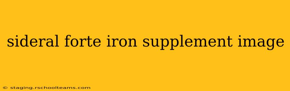 sideral forte iron supplement image