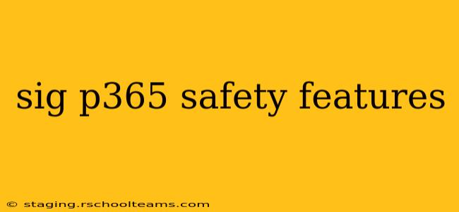 sig p365 safety features