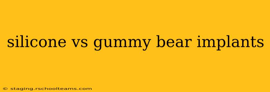 silicone vs gummy bear implants