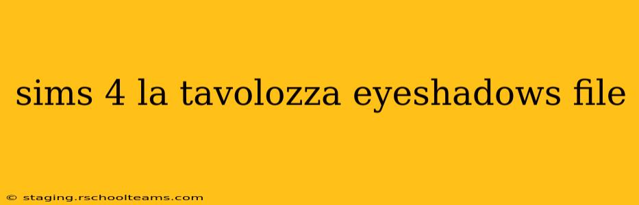 sims 4 la tavolozza eyeshadows file