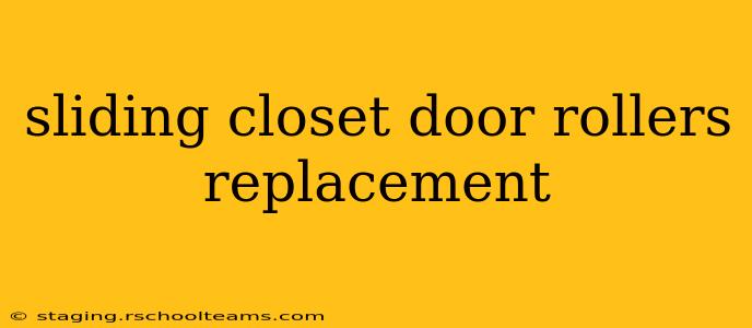 sliding closet door rollers replacement