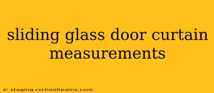 sliding glass door curtain measurements