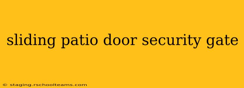 sliding patio door security gate