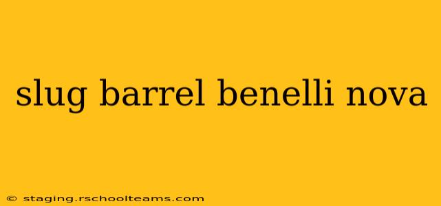 slug barrel benelli nova