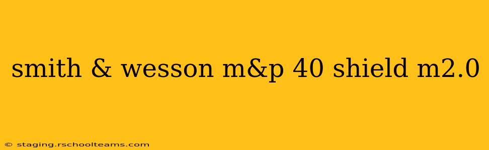 smith & wesson m&p 40 shield m2.0