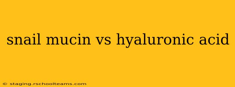 snail mucin vs hyaluronic acid