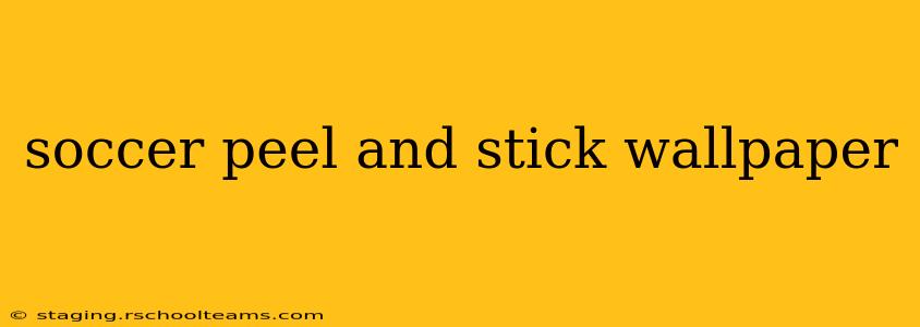 soccer peel and stick wallpaper