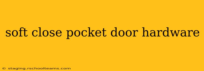 soft close pocket door hardware