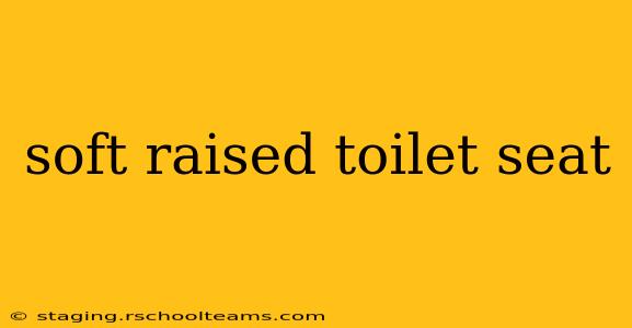 soft raised toilet seat