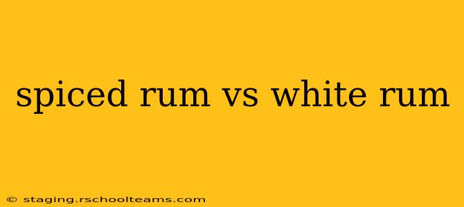 spiced rum vs white rum