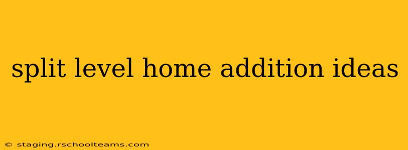 split level home addition ideas