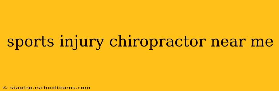 sports injury chiropractor near me