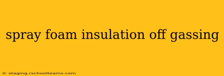 spray foam insulation off gassing
